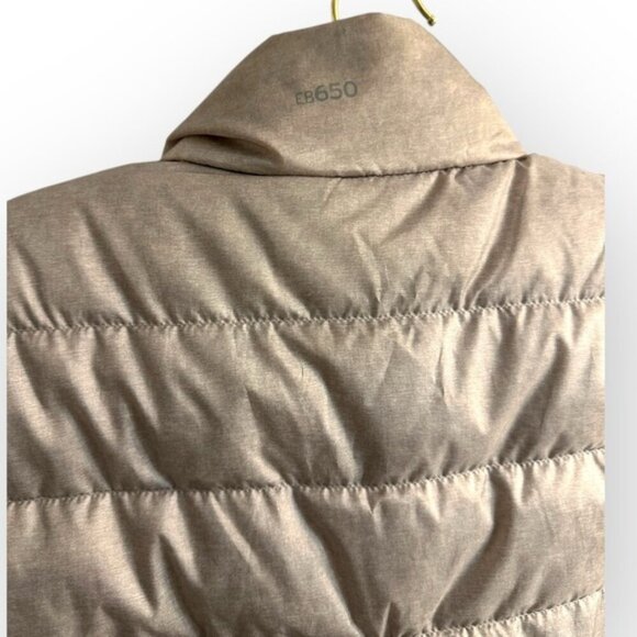 Eddie Bauer 650 fill Woman’s Light Grey Cirruslite Down Feather full zip Vest L - Picture 4 of 7